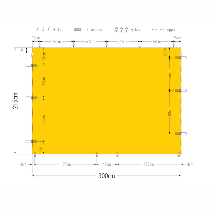 3m Printed Marquee Full Wall | Marquee Accessory