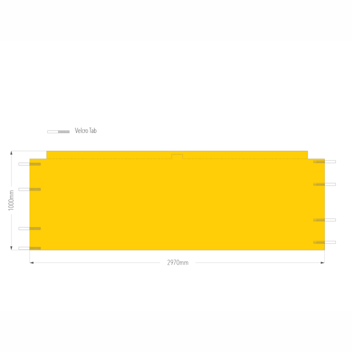 3m Printed Marquee Half Wall | Marquee Accessory