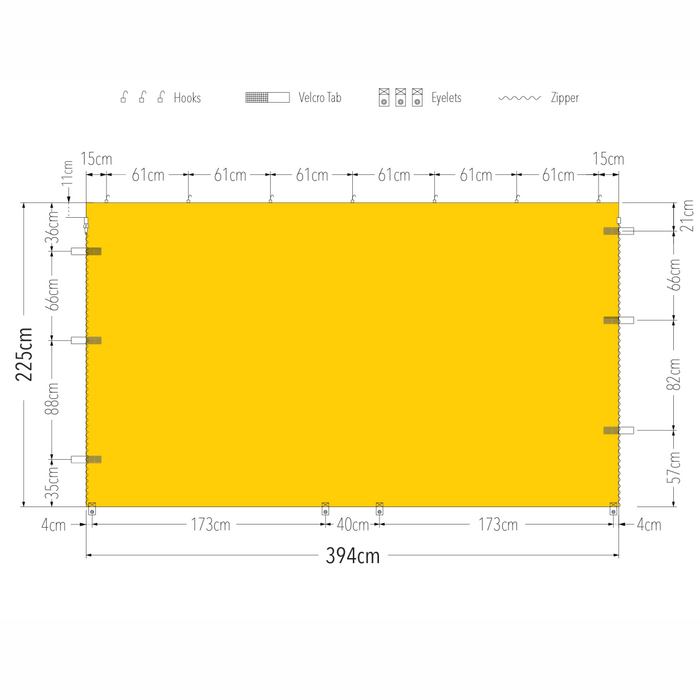 4m Marquee Full Wall | Marquee Accessory