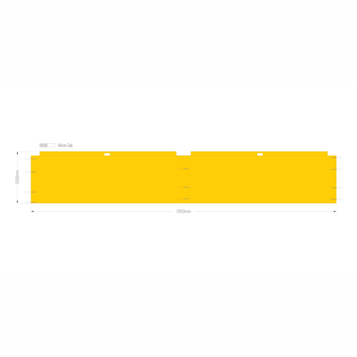 6m Marquee Half Wall | Marquee Accessory