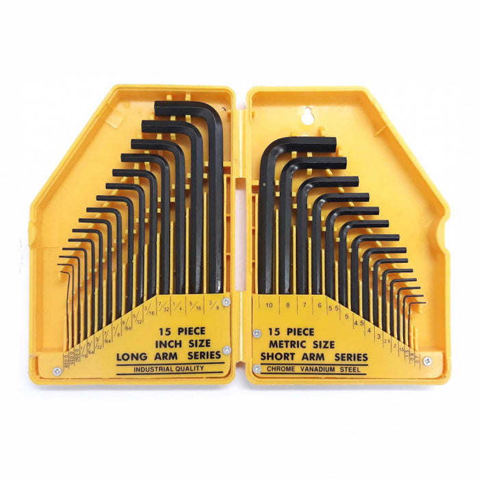 Allen Key Set Imperial/Metric Combo 30P
