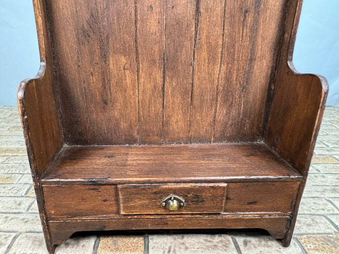 Artisan Handmade Entryway Bench With Drawer, Coat Hanger Shelf & Hooks