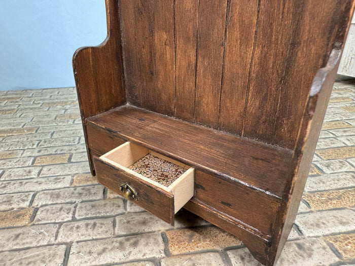 Artisan Handmade Entryway Bench With Drawer, Coat Hanger Shelf & Hooks