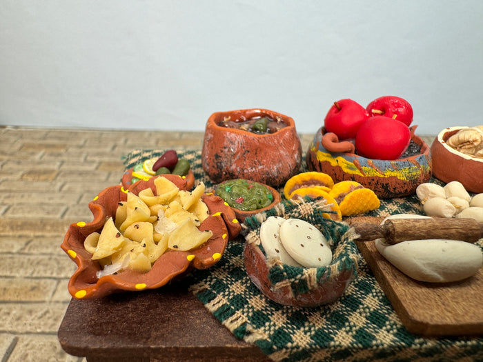 Artisan Handmade Taco Prep Table Mexican Food