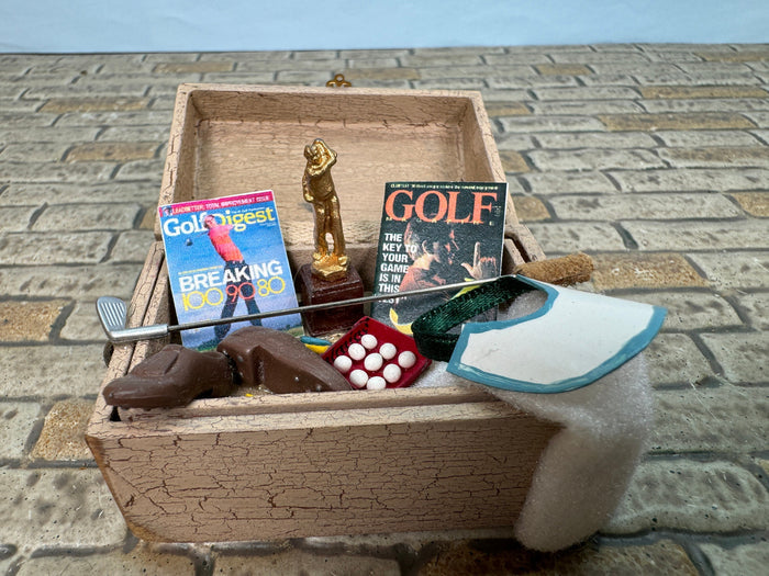 Artisan Taylor Jade Handmade Decorated Chest Golf Accessories
