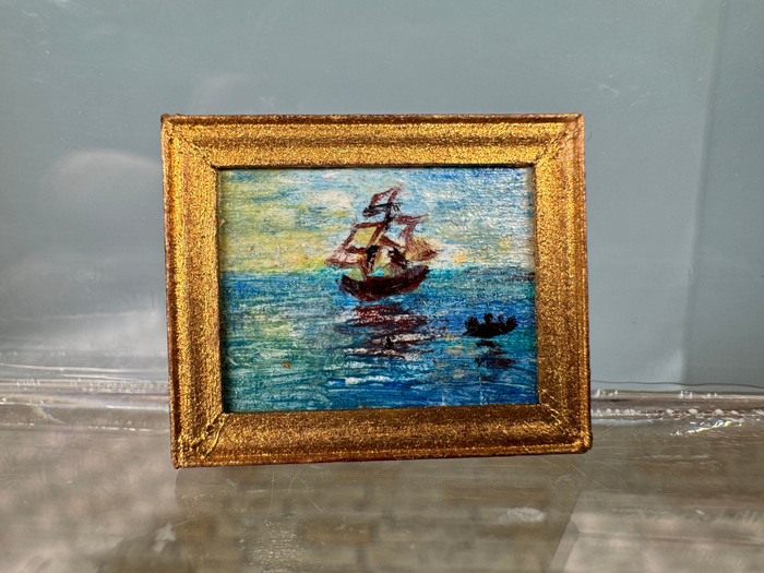 Artist Josephine Meyer Sailboat Painting