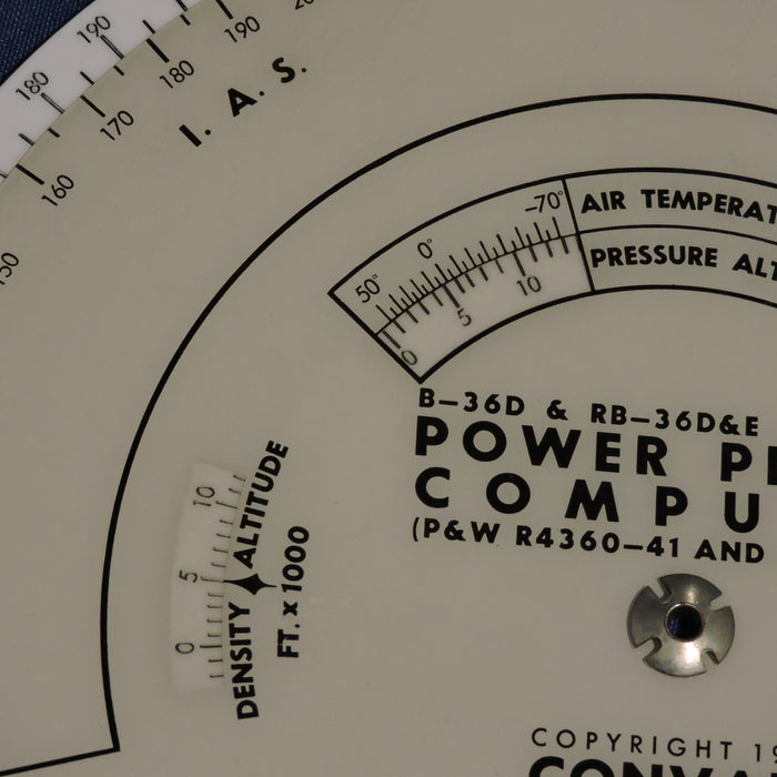 B-36 Peacemaker Bomber Power Plant Computer 1951