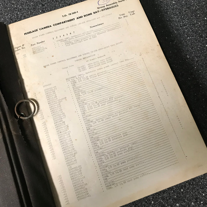 B-36D Peacemaker Bomber Parts Manual, Pages 1431-2091 TO 1B-36D-4