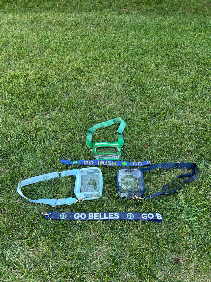 Better in Blue Co. Clear Bag for Stadium | Crossbody  | Game Day | Notre Dame | Belles
