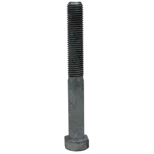 BOLT HT M/C HDG  24 X 100MM - DIN 931 - GRADE 8.8 - METRIC COARSE