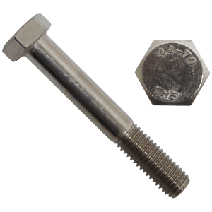 BOLT S/S 316   16 X 120MM - DIN 931 - STAINLESS STEEL (A4)