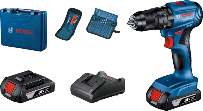 Bosch Professional | Cordless Combi GSB 185-Li 2x2Ah Batteries & Charger