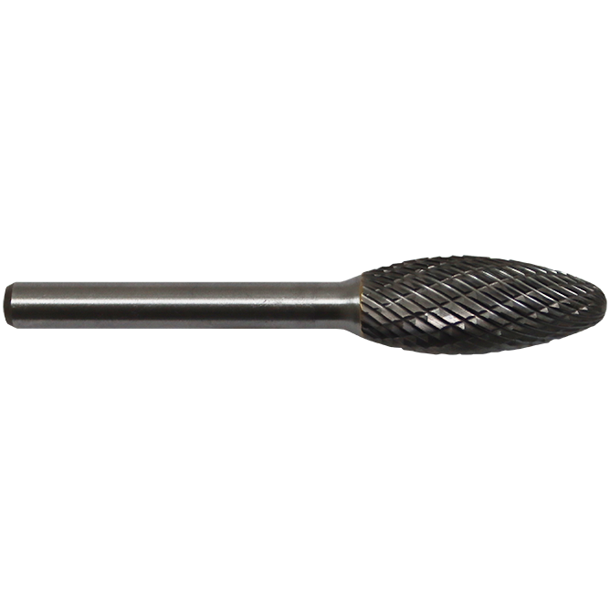 BURR TCT H FLAME 10MM FB - 10 X 25MM (H FLAME-Z6) - 6MM SHANK