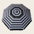 Daytripper 210cm Beach Umbrella - Black & White stripe