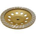 DIA CUP WHEEL 180X14MM COLD PRESSED - 14MM THREAD HOLE - DIAMOND CUP WHEEL