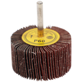 FLAP WHEEL 60 X 30MM 60G FB - MOUNTED 6MM SHANK (60MM DIA X 30MM WIDE)