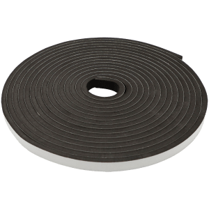 FOAM SEALING STRIP 10 X 20MM X 10M - PSA BLACK SELF ADHESIVE STRIP (EVA45)