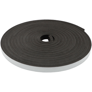 FOAM SEALING STRIP 12 X 25MM X 10M - PSA BLACK SELF ADHESIVE STRIP (EVA45)