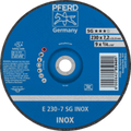 GRINDING DISC S/S 230 X 7.0 SG PFERD - DWS - FOR STAINLESS STEEL - PERFORMANCE LINE