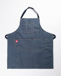 Hand-Eye Kitchen Apron Navy Ticking
