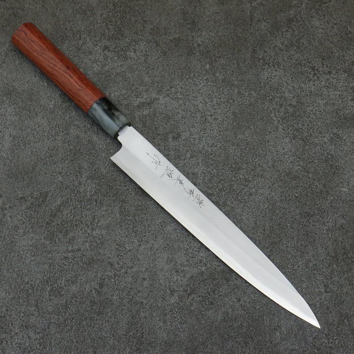 Hideo Kitaoka Blue Steel No.2 Yanagiba  210mm Bubinga Handle - Seisuke Knife