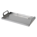 Stainless steel Kasai Konro Plancha  with handle on a white background