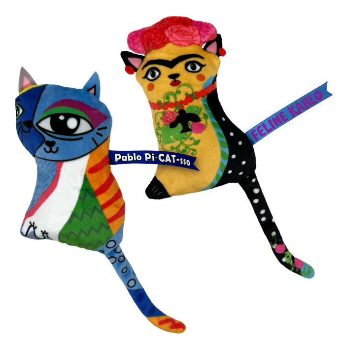 KONG Artz Kahlo / Dali Catnip Cat Toy 2 Pack