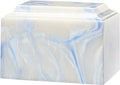 Large/Adult 225 Cubic Inch Tuscany Blue Cultured Onyx Cremation Urn for Ashes