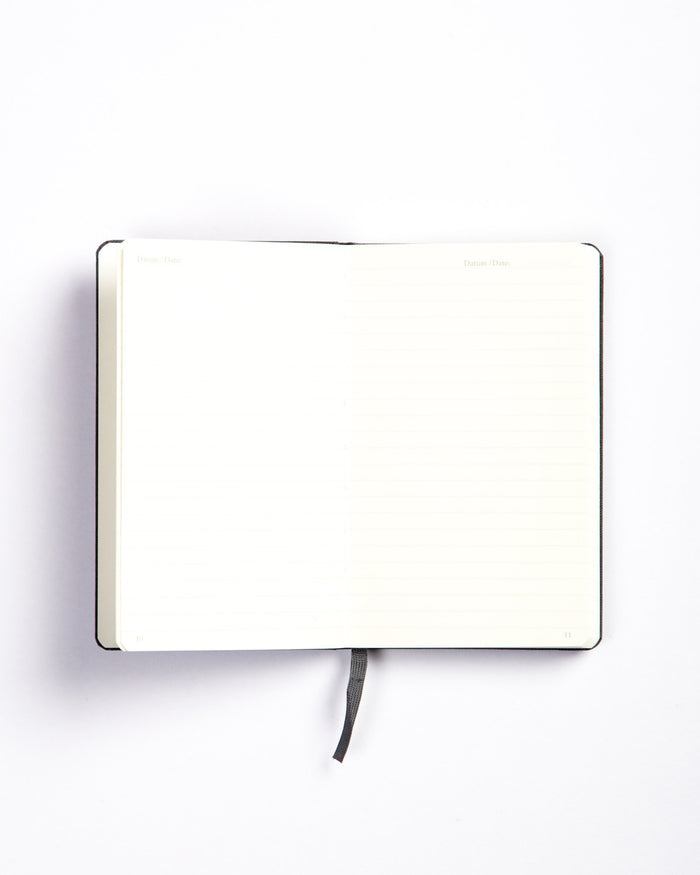 Leuchtturm 1917 Hard Cover Linen Notepad Grey Ruled