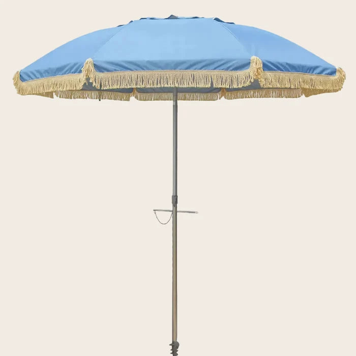 LovinSummer Retro Classic Fringe Beach Umbrella