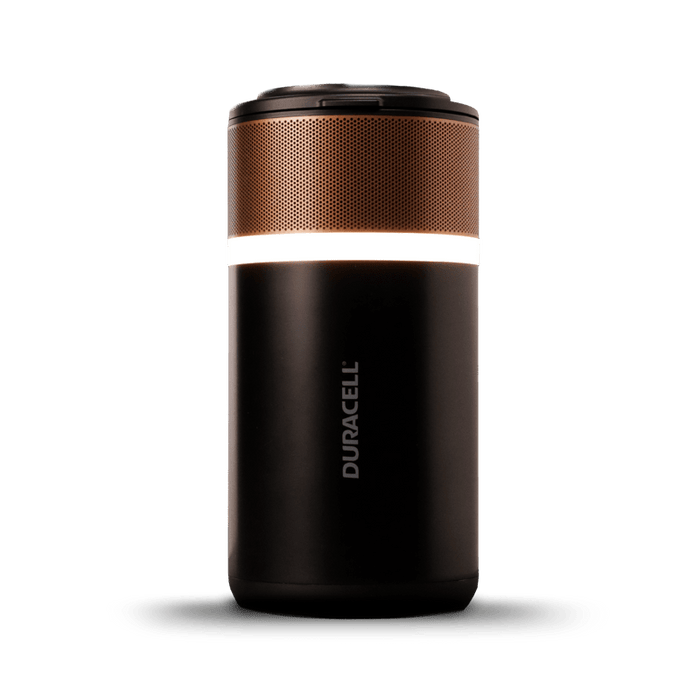 Image of the charging dock and the power station with the ring light on.