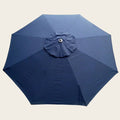 Navy blue 275cm market umbrella replacement canopy for garden and deck umbrellas