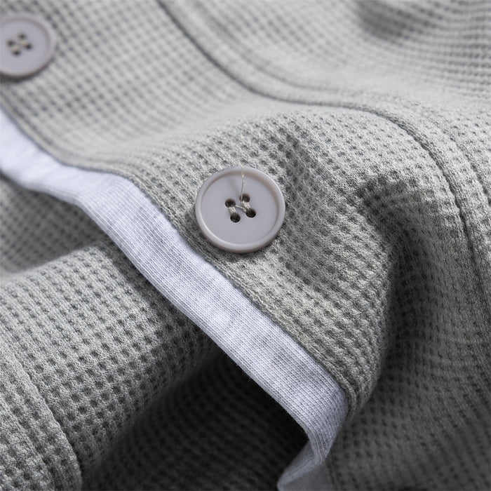 Men's Waffle Knit Stand-Collar Bomber Cardigan Jacket – Relaxed Fit