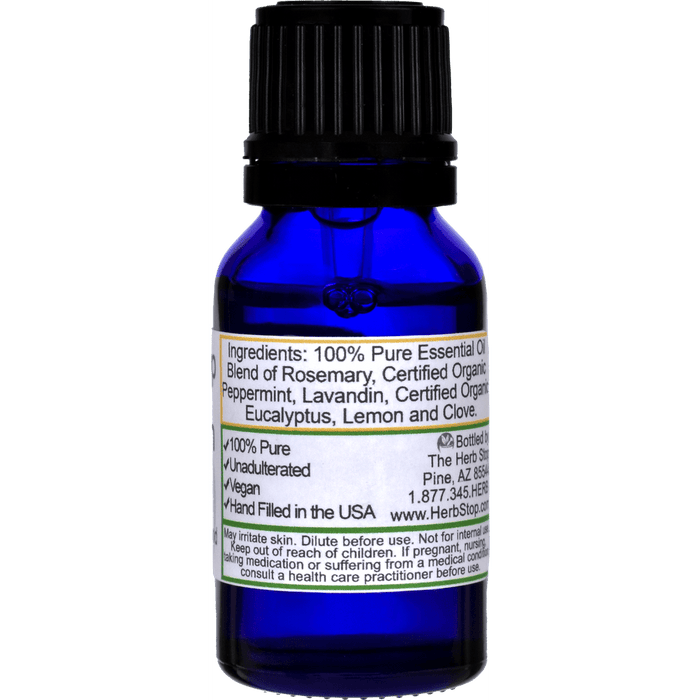 Mountain Air Essential Oil Blend Bottle - Back