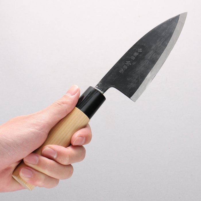 Nakaniida White Steel No.2 Kurouchi Deba 120mm Magnolia Handle - Seisuke Knife