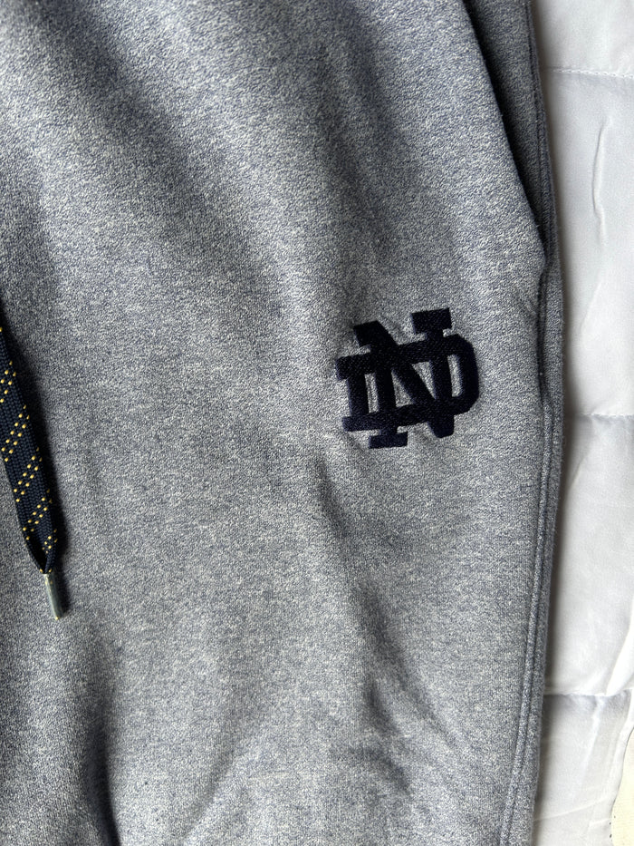 Notre Dame Gray Under Armour Jogger Sweatpants Large