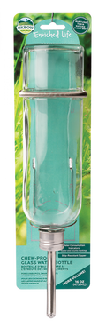 Oxbow Enriched Life Chew Proof Glass Water Bottle