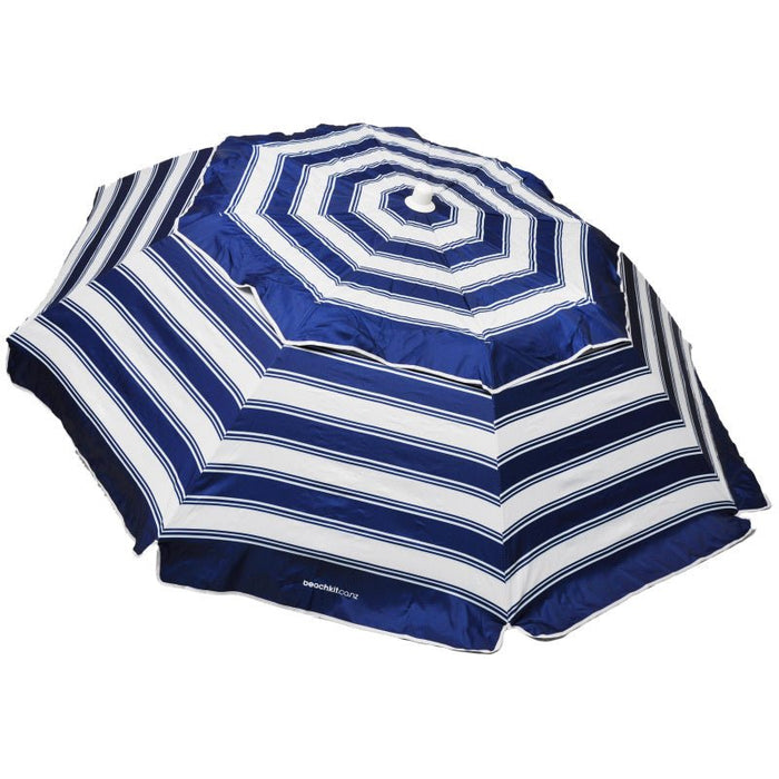 Portabrella Compact Umbrella - Navy/White nautical stripe