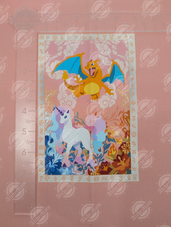 Preorder R31 Fabric Adult Clothing Panel Unicorn Tapestry Pastel
