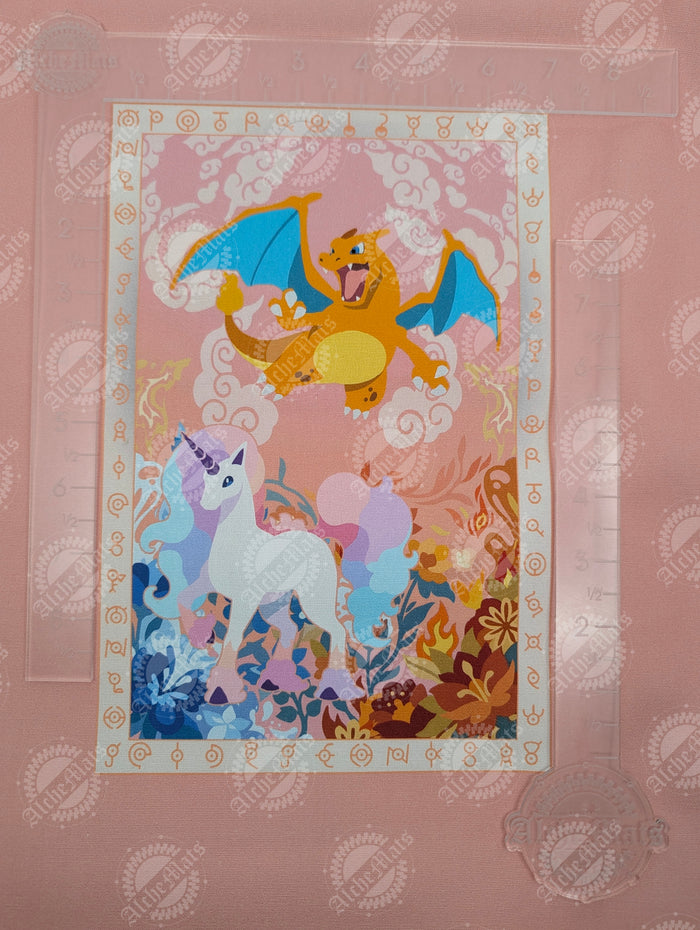 Preorder R31 Fabric Adult Clothing Panel Unicorn Tapestry Pastel