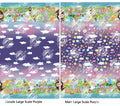Preorder R31 FABRIC Labu Park Double Border Purple