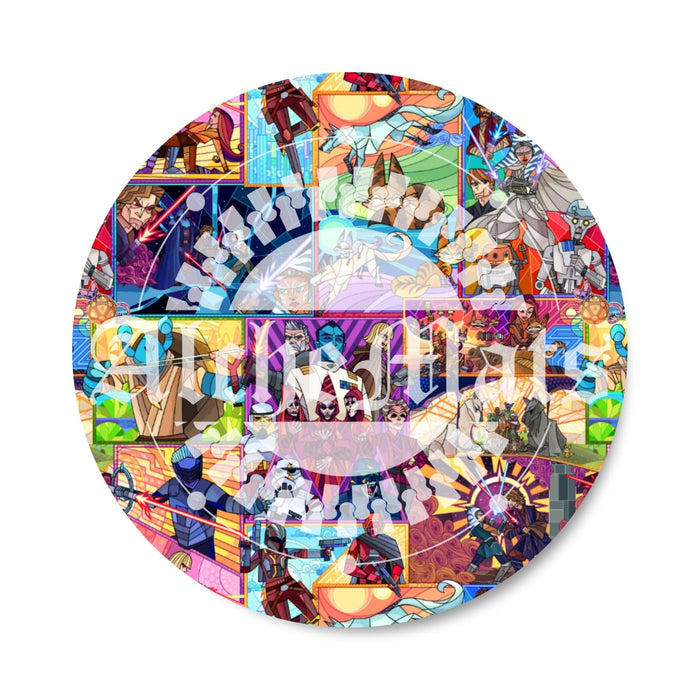 Preorder R31 FABRIC/VINYL Ahsewkah Stained Glass