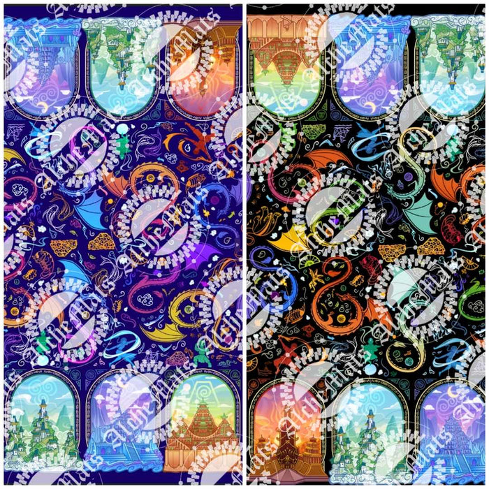 Preorder R31 FABRIC/VINYL ATLA Double Border Print