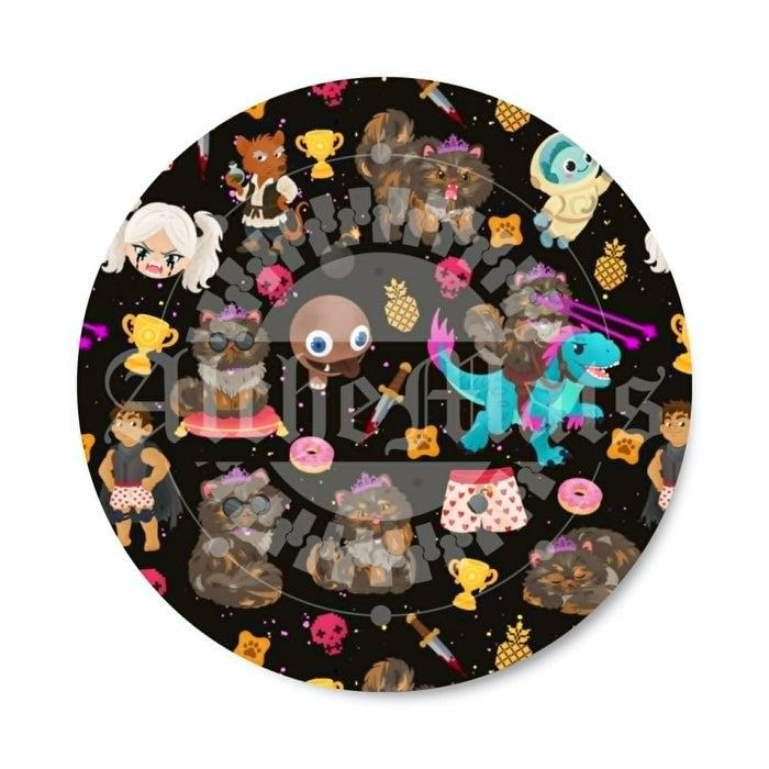 Preorder R31  Fabric/Vinyl Cutie Princess Doughnut