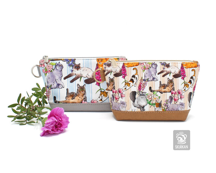 Preorder R31 FABRIC/VINYL Floral Cat Stripes