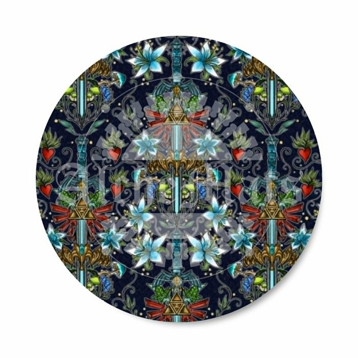 Preorder R31 Fabric/Vinyl Floral Triple Force Damask