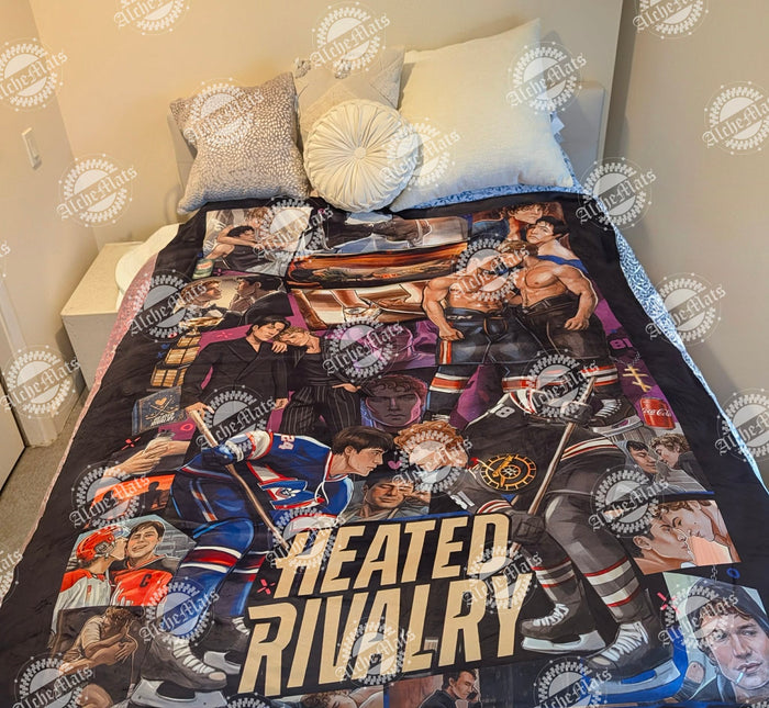 Preorder R31  Fabric/Vinyl Hockey Romance Adult Blanket Panel