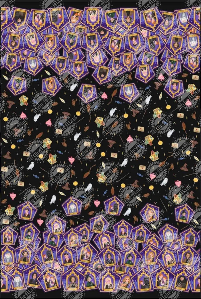 Preorder R31 FABRIC/VINYL HP Chocolate Frog Double Border