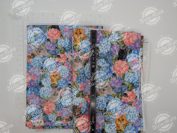 Preorder R31 FABRIC/VINYL Hydrangea Cats
