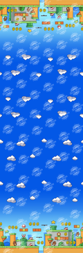 Preorder R31 Fabric/Vinyl Itsa Me Sidescroll Double Border Print